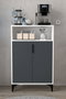 Hanah Home Ada 1202 Armario Multiusos Blanco y Antracita